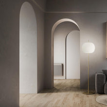 Load image into Gallery viewer, Kushi Floor Lamp in living room.
