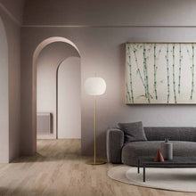 Load image into Gallery viewer, Kushi Floor Lamp in living room.
