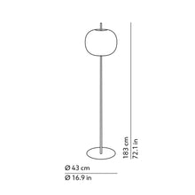 Load image into Gallery viewer, Kushi Floor Lamp - line drawing.
