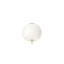 Load image into Gallery viewer, Kushi Semi Flush Mount Ceiling Light in Brass.
