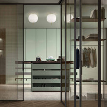 Load image into Gallery viewer, Kushi Semi Flush Mount Ceiling Light in dressing room.
