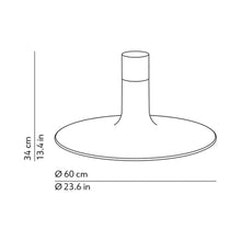 Load image into Gallery viewer, Louis Semi Flush Mount Ceiling Light - line drawing.

