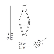 Load image into Gallery viewer, Viceversa LED Pendant Light - line drawing.
