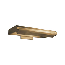 Load image into Gallery viewer, Kent LED Swing Arm Wall Light in Aged Brass (Medium).
