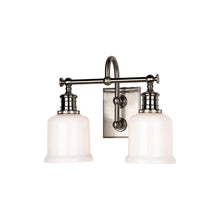 Load image into Gallery viewer, Keswick Vanity Light in 2-Light/Satin Nickel.
