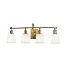 Load image into Gallery viewer, Keswick Vanity Light in 4-Light/Aged Brass.
