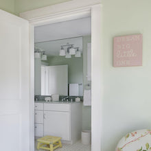 Load image into Gallery viewer, Keswick Vanity Light in bathroom.
