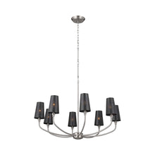 Load image into Gallery viewer, Adeena Chandelier in Classic Pewter (8-Light).
