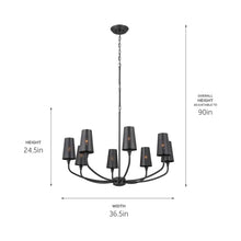 Load image into Gallery viewer, Adeena Chandelier - line drawing.
