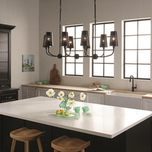 Load image into Gallery viewer, Adeena Linear Pendant Light in kitchen.
