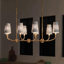 Load image into Gallery viewer, Adeena Linear Pendant Light in Detail.
