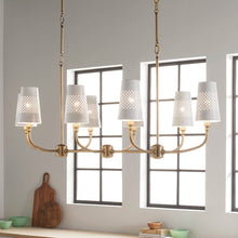 Load image into Gallery viewer, Adeena Linear Pendant Light in Detail.
