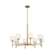 Load image into Gallery viewer, Ali Chandelier in Brushed Natural Brass (8-Light).
