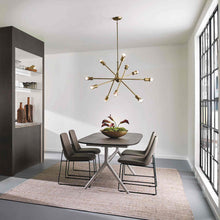 Load image into Gallery viewer, Armstrong Chandelier in dining room.
