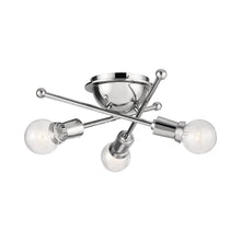 Load image into Gallery viewer, Armstrong Flush Mount Ceiling Light in Chrome.
