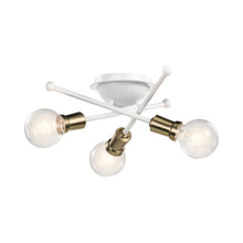 Load image into Gallery viewer, Armstrong Flush Mount Ceiling Light in White.
