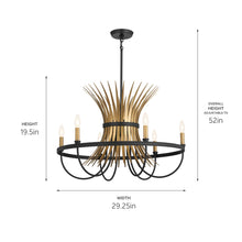 Load image into Gallery viewer, Baile Chandelier - line drawing.
