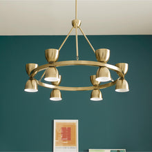 Load image into Gallery viewer, Baland LED Chandelier in living room.
