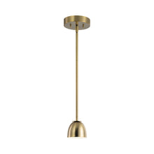 Load image into Gallery viewer, Baland LED Mini Pendant Light in Brushed Natural Brass.
