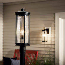 Load image into Gallery viewer, Barras Outdoor Post Mount in Outside Area.
