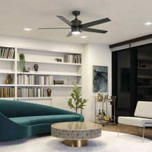 Load image into Gallery viewer, Brahm LED Ceiling Fan in living room.
