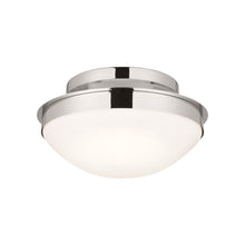 Load image into Gallery viewer, Bretta Flush Mount Ceiling Light in Polished Nickel (2-Light).
