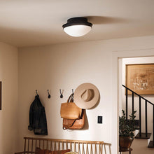 Load image into Gallery viewer, Bretta Flush Mount Ceiling Light in living room.
