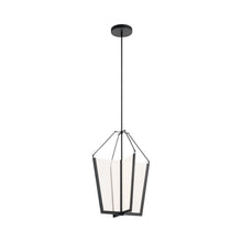 Load image into Gallery viewer, Calters LED Pendant Light in Large/Black.
