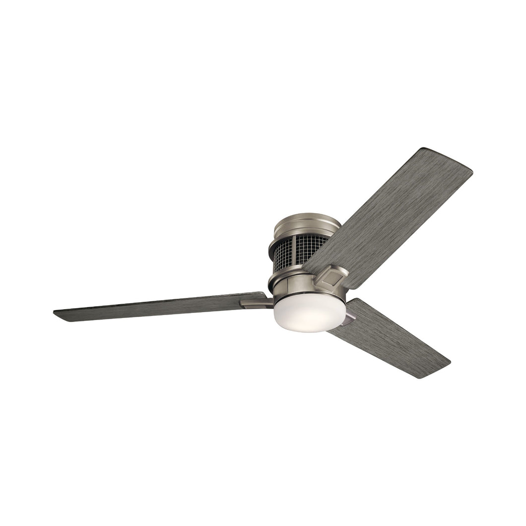 Chiara LED Ceiling Fan in Brushed Nickel.