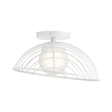 Load image into Gallery viewer, Clevo LED Semi Flush Ceiling Light in Detail.
