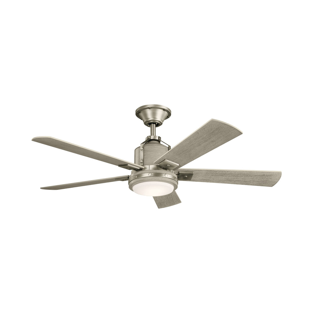 Colerne LED Ceiling Fan in Brushed Nickel.