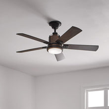 Load image into Gallery viewer, Colerne LED Ceiling Fan in living room.

