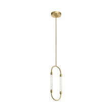 Load image into Gallery viewer, Delsey LED Mini Pendant Light in Champagne Gold.
