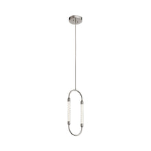Load image into Gallery viewer, Delsey LED Mini Pendant Light in Polished Nickel.
