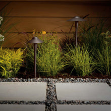 Load image into Gallery viewer, Dome LED Path Light in Outside Area.
