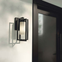 Load image into Gallery viewer, Drega Outdoor LED Wall Light in Outside Area.
