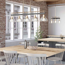 Load image into Gallery viewer, Eastmont Linear Chandelier in dining room.

