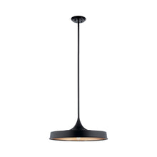 Load image into Gallery viewer, Elias Outdoor LED Convertible Pendant Light in Small/Black.

