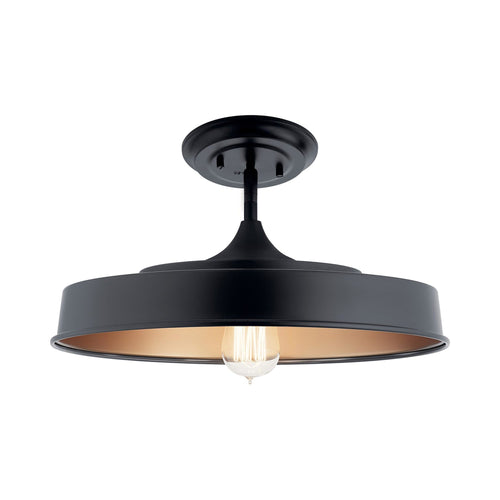 Elias Outdoor LED Semi Flush Ceiling Light.
