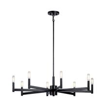 Load image into Gallery viewer, Erzo Chandelier in Black (8-Light).
