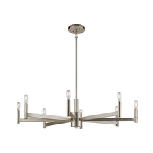 Load image into Gallery viewer, Erzo Chandelier in Satin Nickel (8-Light).
