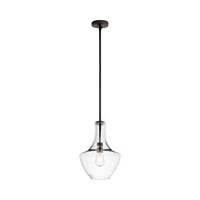 Load image into Gallery viewer, Everly Bell Pendant Light in Bell/Olde Bronze/Clear Glass.
