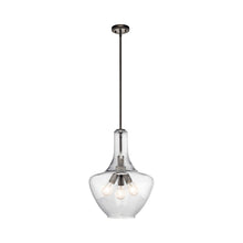 Load image into Gallery viewer, Everly Bell Pendant Light in Bell/Olde Bronze/Clear Seeded Glass (Small).
