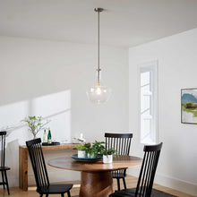 Load image into Gallery viewer, Everly Bell Pendant Light in dining room.

