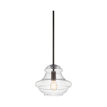 Load image into Gallery viewer, Everly Schoolhouse Pendant Light in Olde Bronze/Clear Glass.
