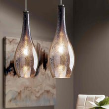 Load image into Gallery viewer, Everly Teardrop Pendant Light in living room.
