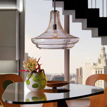 Load image into Gallery viewer, Everly Trumpet Pendant Light in dining room.
