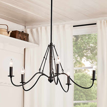 Load image into Gallery viewer, Freesia Chandelier in dining room.
