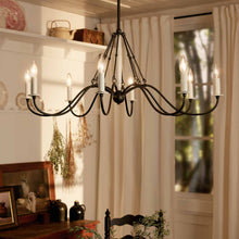 Load image into Gallery viewer, Freesia Chandelier in dining room.
