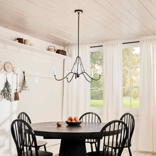 Load image into Gallery viewer, Freesia Chandelier in dining room.

